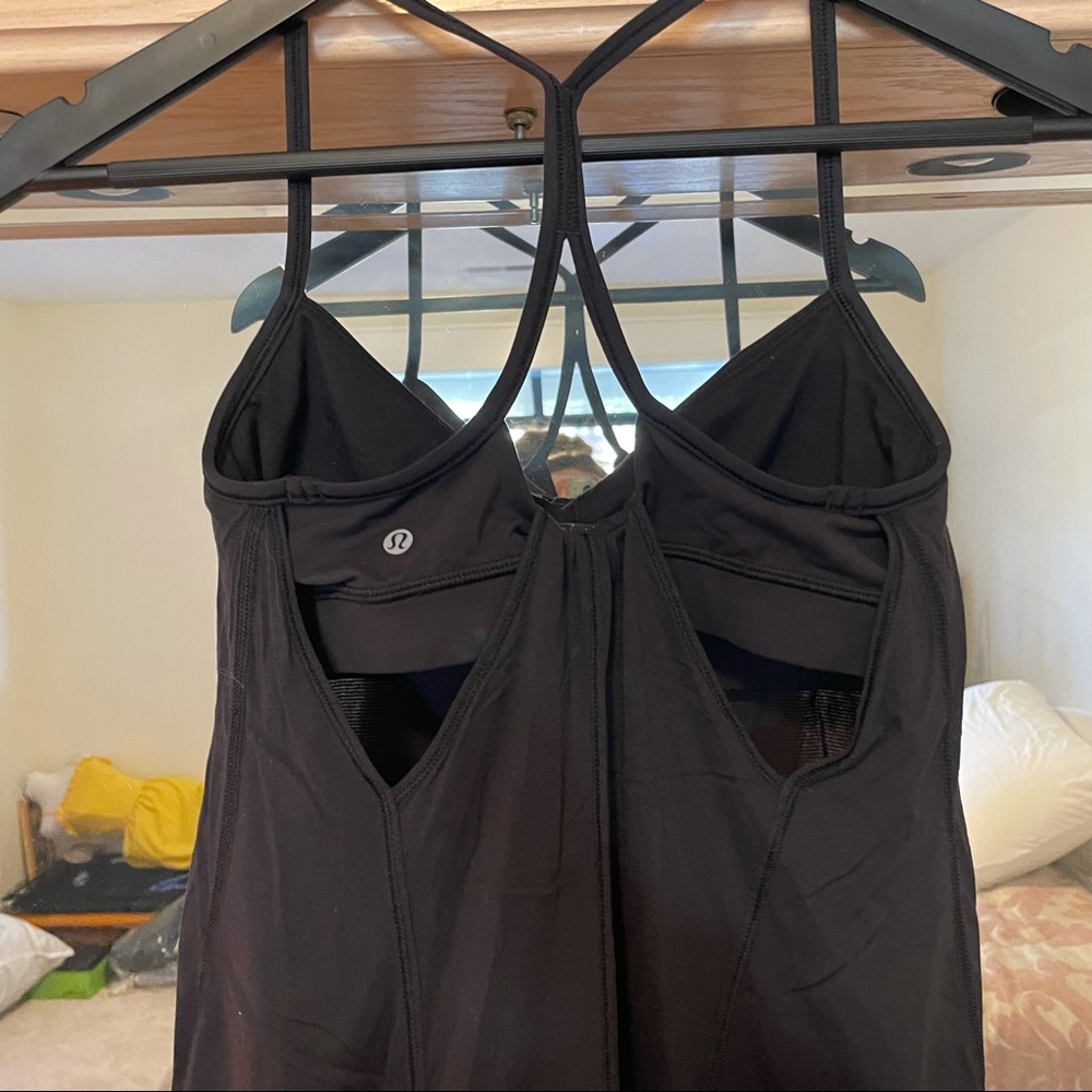 lululemon athletica Black Strappy Tank Top